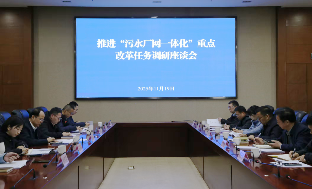 市领导专题调研“污水厂网一体化”改革工作