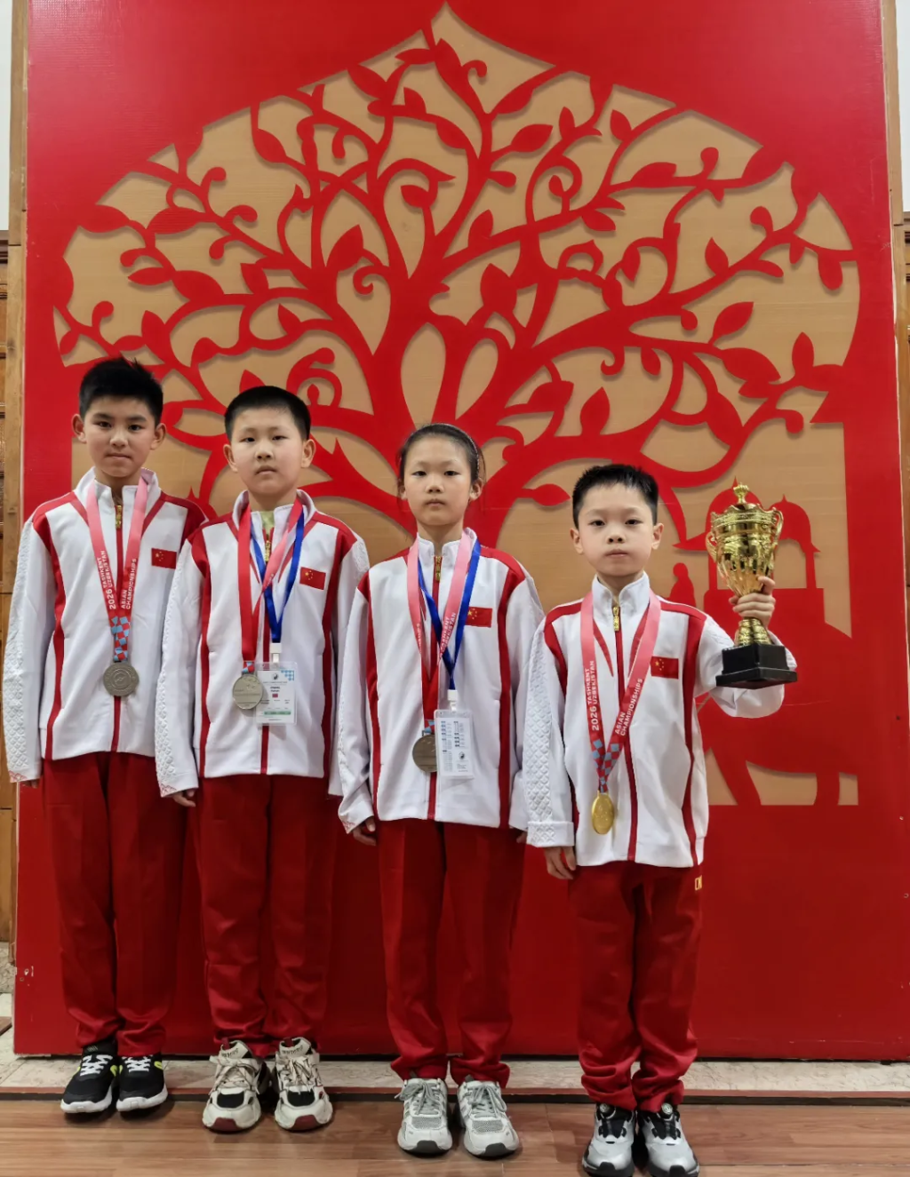 江阴学子斩获国际跳棋亚锦赛5金5银1铜